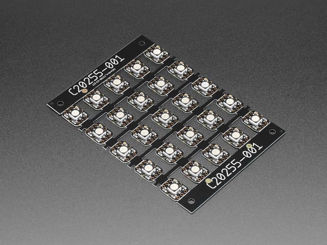 Breadboard-friendly RGB Smart NeoPixel - Sheet of 25