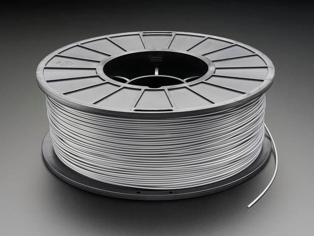 ABS Filament for 3D Printers - 1.75mm Diameter - Silver - 1KG