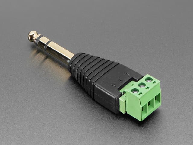 1/4" (6.35mm) Stereo Plug Terminal Block
