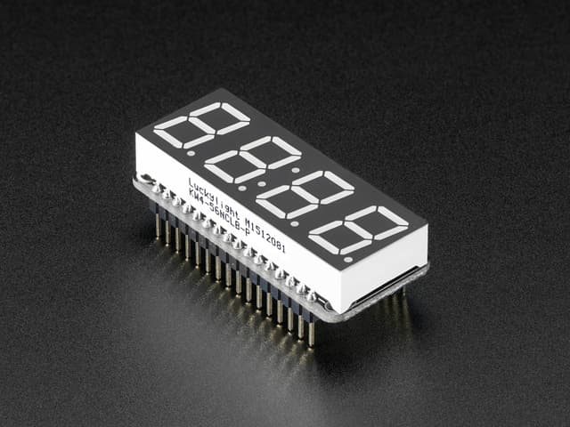 Adafruit 0.56" 4-Digit 7-Segment FeatherWing Display - Red