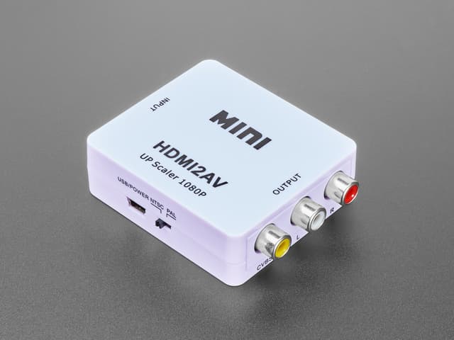 HDMI to RCA Audio and NTSC or PAL Video Adapter