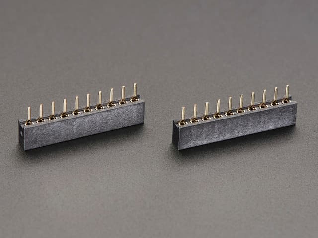 2mm 10 pin Socket Headers (for XBee) - Pack of 2