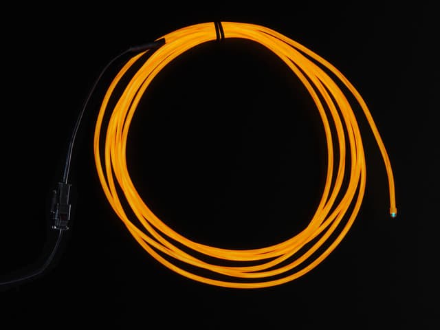 Orange Electroluminescent (EL) Wire - 2.5 meters