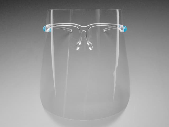 Face Shield with Glasses Frame