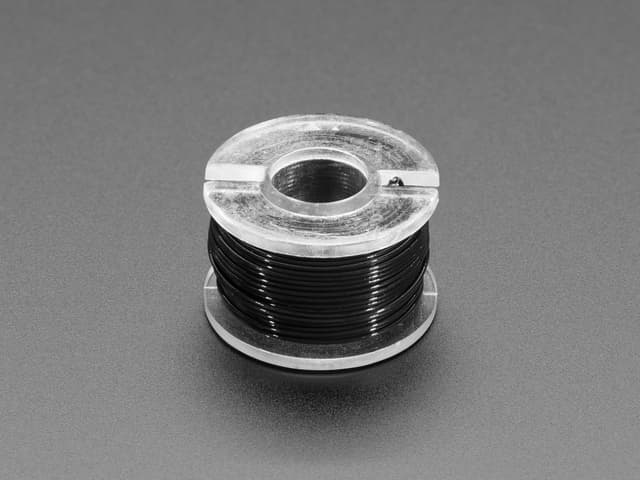 Ultra-Fine Stranded Wire Spool - 10 meters - 30AWG - Black