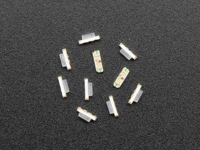 NeoPixel Addressable RGB LEDs - Slim Flat 3.2mm x 1.0mm 10 pack