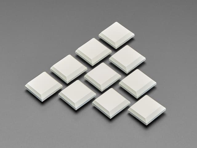 Kailh CHOC Slim Key Caps - Milky White - 10 pack