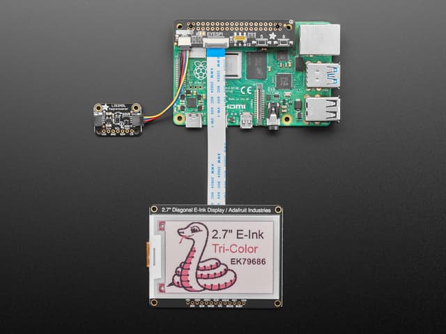 Adafruit EYESPI Pi Beret - Buttons, EYESPI and STEMMA QT