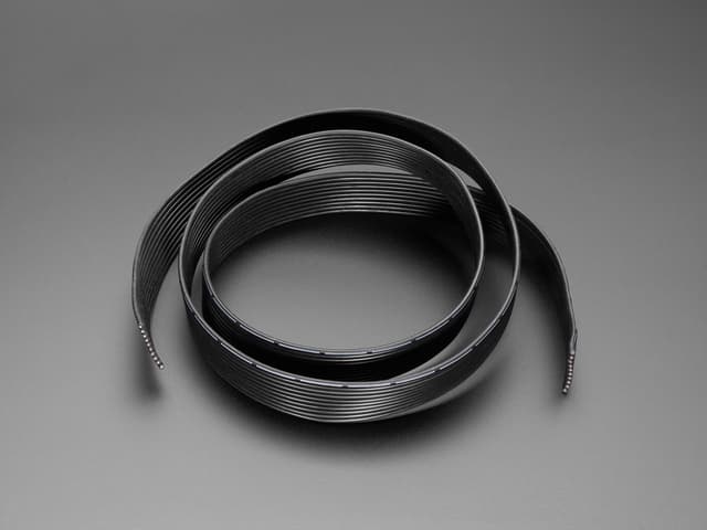 Silicone Cover Stranded-Core Ribbon Cable - 10 Wires - 20 AWG