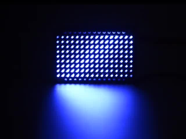 LED Charlieplexed Matrix - 9x16 LEDs - Blue