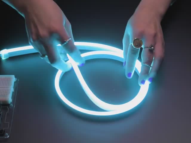 Flexible RGB Neon-like LED Strip 120 LEDs - 1 meter long