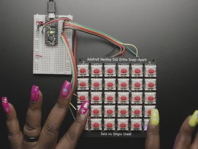 NeoKey 5x6 Ortho Snap-Apart Mechanical Key Switches w/ NeoPixel