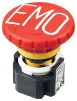 IDEC - XA1E-BV404RH-EMO - Commutateur d'arrêt d'urgence, 4PST-NC,, Push-Pull, Connexion rapide, A souder, 3 A, 250 V