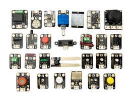 DFROBOT - KIT0011 - Kit de développement, kit capteurs Série Gravity pour Arduino, 27 x capteurs assortis