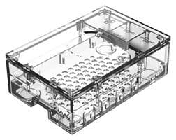 MULTICOMP PRO - ASM-1900136-01 - Accessoire Raspberry Pi, Coffret Raspberry Pi 4 Modèle B, Plastique, Transparent