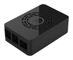 MULTICOMP PRO - ASM-1900143-21 - Boîtier assemblé, Raspberry Pi 4 modèle B, PCB Power-Hat, Plastique, Noir, Bouton d'alim. intégré