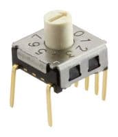 OMRON / PARTNER STOCK - A6K-104RS - Commutateur codé rotatif, Miniature, A6K Series, Traversant, 10 Positions, 24 VDC, BCD, 25 mA
