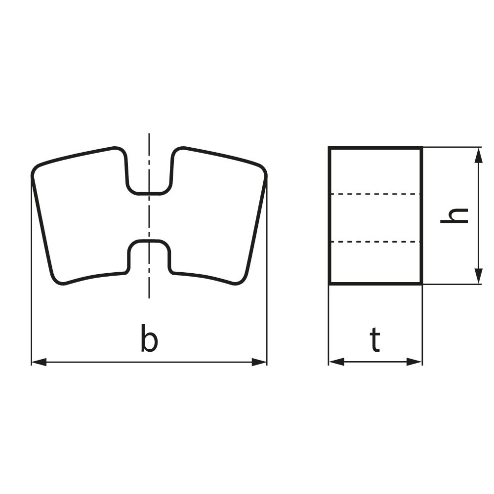Spare part set of elastomeres for coupling MAEPEX size 95 NBR 80 Shore A black
