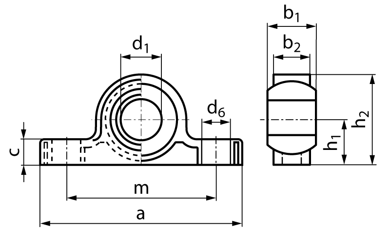 Pillow block bearing igus igubal KSTM-08 bore 8mm