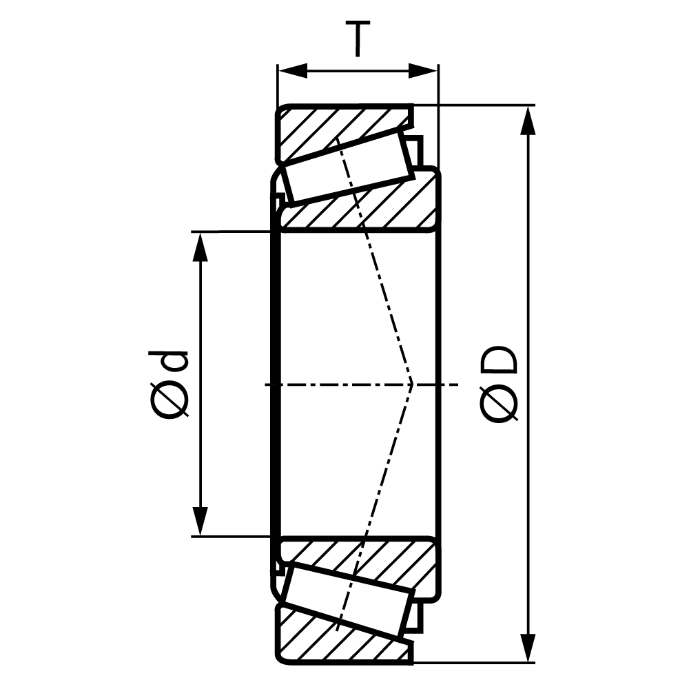 MAEDLER tapered roller bearing 30307 inner-ø 35mm outer-ø 80mm height 22,75mm
