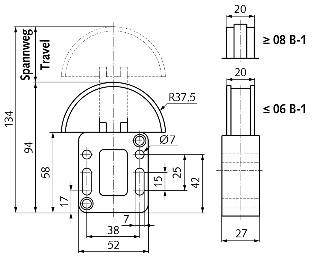 Chain tensioner SPANN-BOX® size 0 low tensioning force 10 B-2