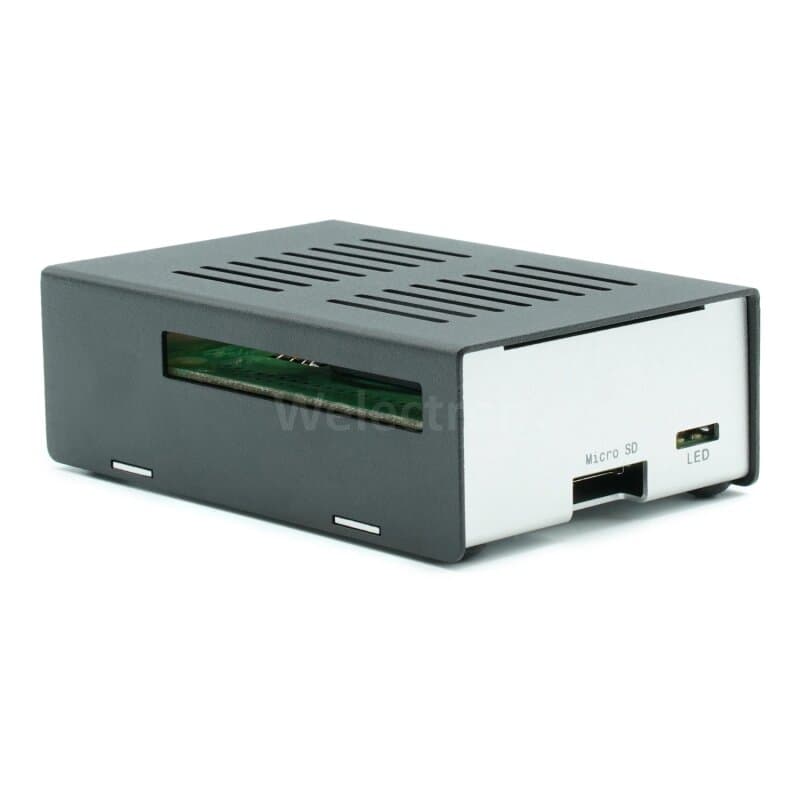 KKSB Raspberry Pi 4 Case Black/Silver