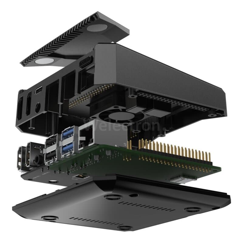 Argon ONE V2 Raspberry Pi 4 Gehäuse