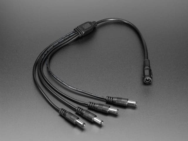 4-Way 2.1mm DC Barrel Jack Splitter