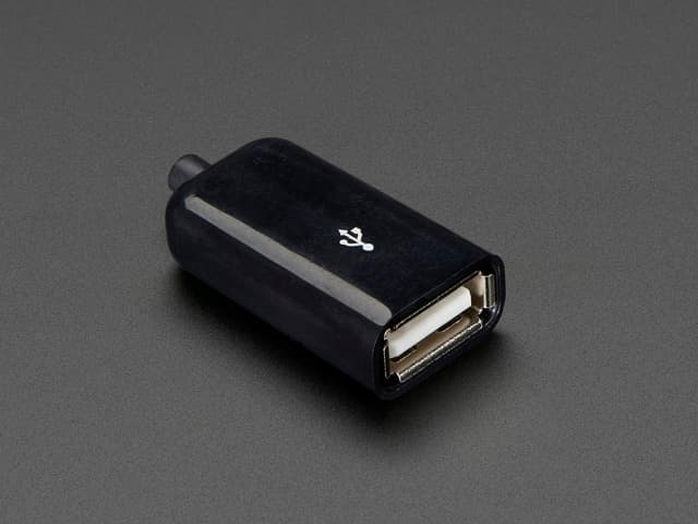 USB DIY Slim Connector Shell - USB Type A Socket/Female