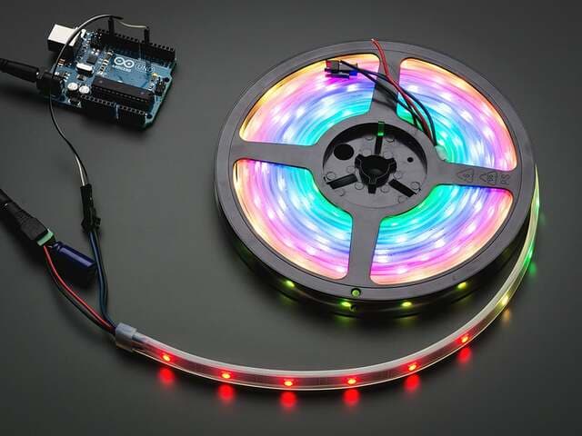 Adafruit NeoPixel Digital RGB LED Strip - White 30 LED 3m