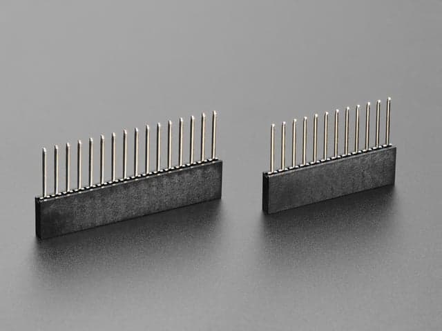 Stacking Headers for Feather - 12-pin and 16-pin female headers