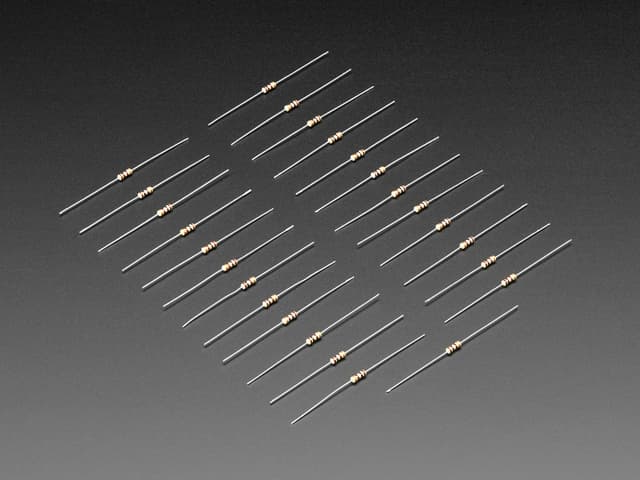 Through-Hole Resistors - 100 ohm 5% 1/4W - Pack of 25