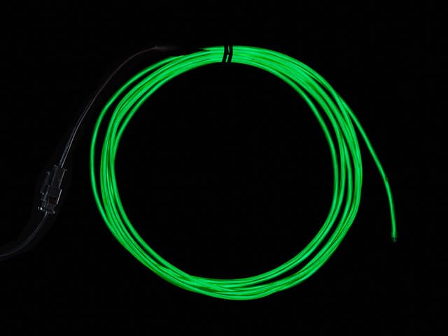 EL wire starter pack - Green 2.5 meter (8.2 ft)