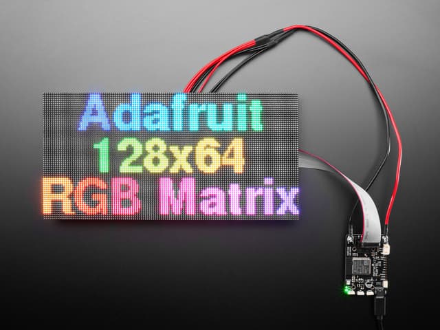 128x64 RGB LED Matrix Panel - 2mm Pitch