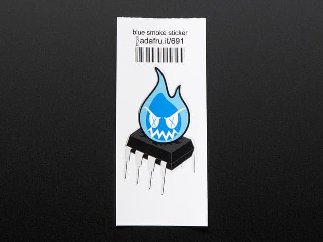 Sparky the Magic Blue Smoke Monster - Sticker!