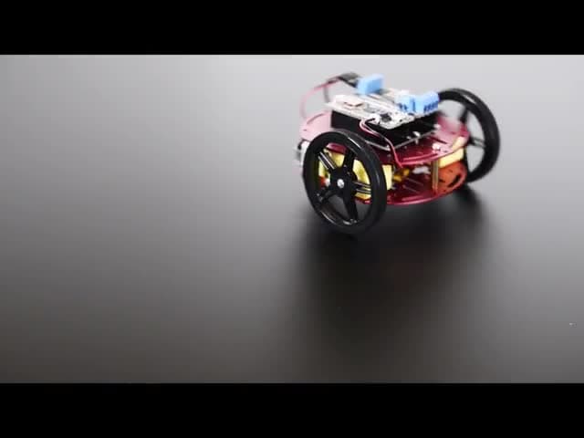 Mini Round Robot Chassis Kit - 2WD with DC Motors