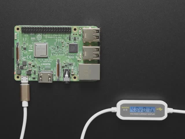 Micro B USB Cable with LCD Voltage / Current Display