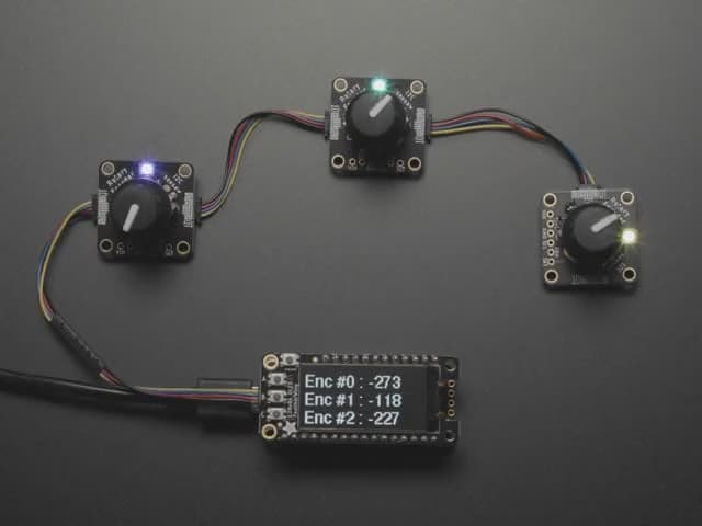 Adafruit I2C Stemma QT Rotary Encoder Breakout with NeoPixel