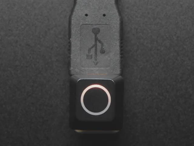Etched Glow-Through Keycap - Zener ESP Circle Design
