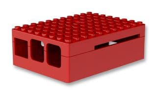 MULTICOMP PRO - CBPIBLOX-RED. - Boîtier de carte de développement, Pi Blox, Raspberry Pi Modèles B+, 2 et 3 Modèles B, ABS, Rouge