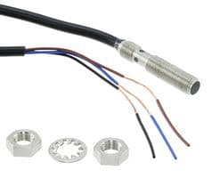 OMRON INDUSTRIAL AUTOMATION - E2E-S05S12-WC-B1 2M OMS - Capteur de proximité inductif, Cylindrique, Série E2E M5, 1,2 mm, PNP-NO, 10 V à 30 V, Pré-câblé