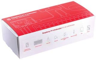 RASPBERRY-PI - SC0400ES - Kit de bureau, Raspberry Pi 4 modèle B, Clavier Espagnol/PS EU, Souris, Câble, Boîtier, 16Go NOOBS
