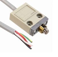 OMRON INDUSTRIAL AUTOMATION - D4C-1203 - Interrupteur fin de course, Plongeur à rouleau transversal, SPDT, 5 A, 250 VAC, 11,77 N, Série D4C