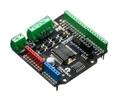 DFROBOT - DRI0009 - Carte d'extension, Shield moteur DC 2x2A, Cartes Arduino Uno et Arduino Mega
