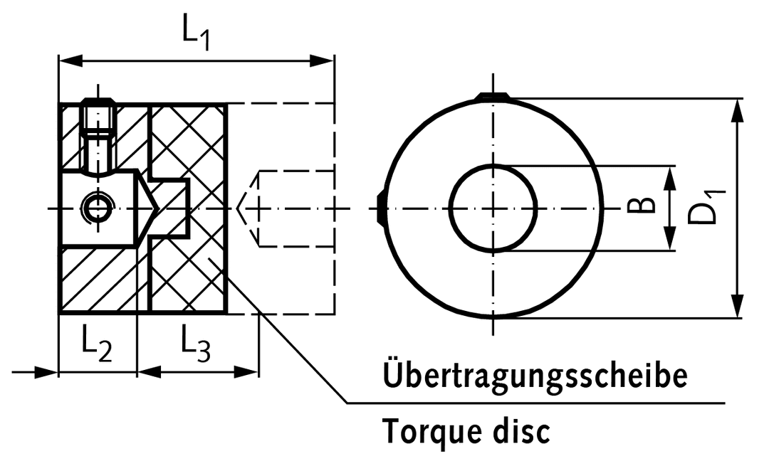 Torsionally-stiff coupling HZ with blind hole bore 2mm max. torque 0.06 Nm outside diameter 6.4mm