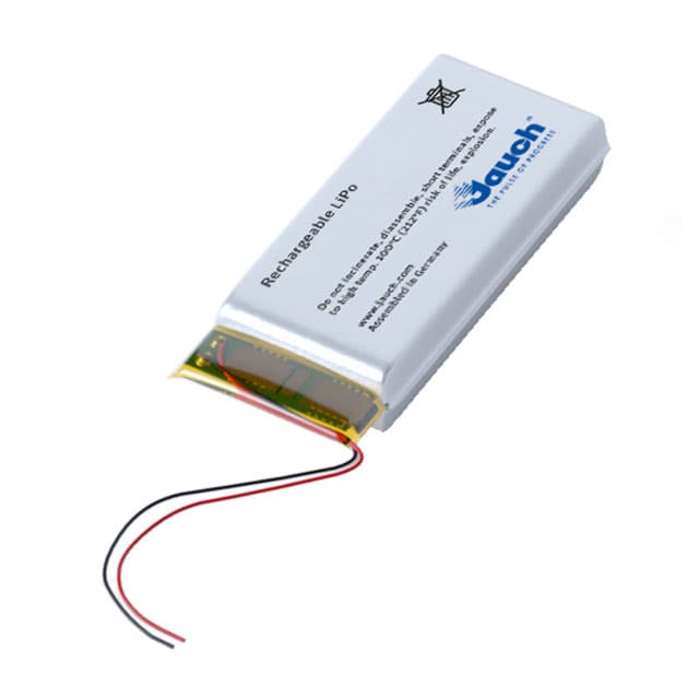 Jauch Quartz LP422339JU+PCM+2 WIRES 50MM — BATTERY LI-PO 3.7V 350MAH