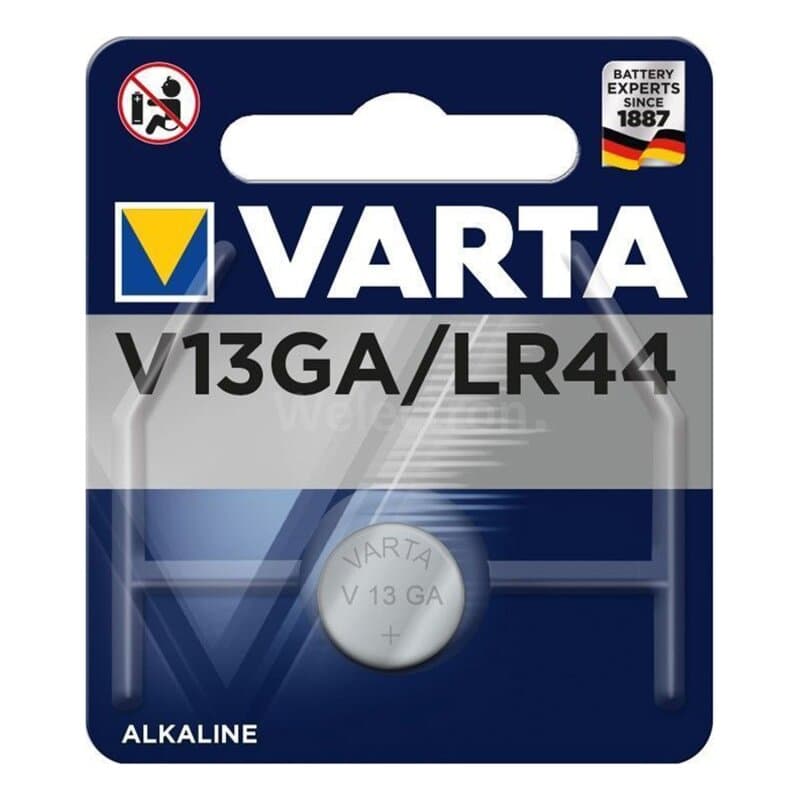 Varta LR44 Alkaline-Knopfzelle 1,5V, 125mAh
