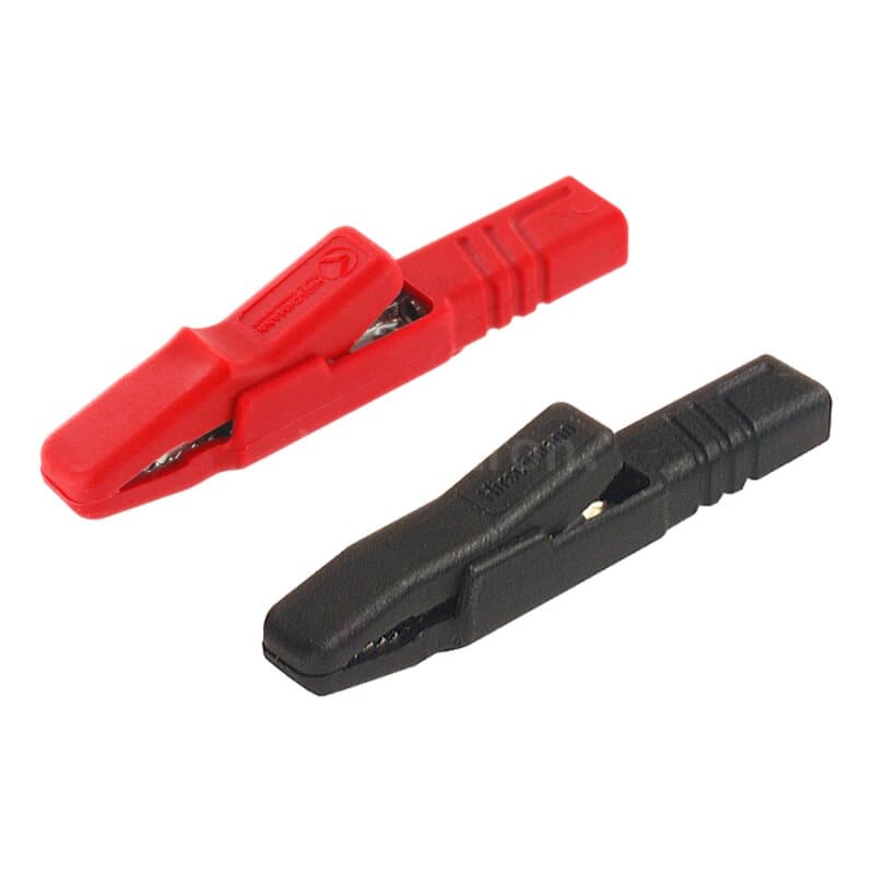 Hirschmann AK 2 S Isolierte Abgreifklemme Paar rot/schwarz