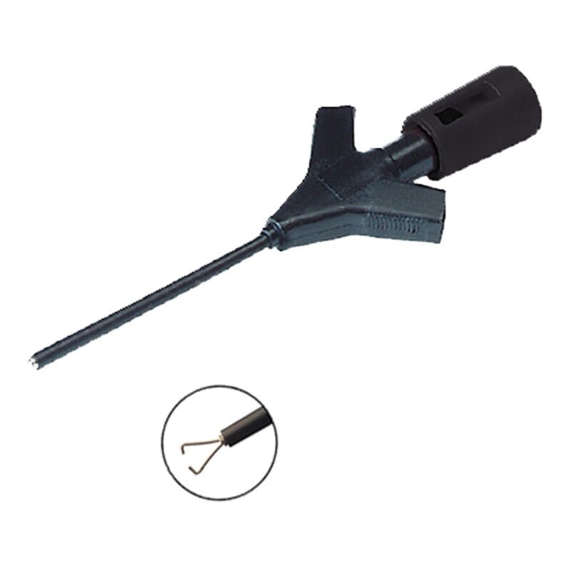 Hirschmann MICRO-KLEPS SW Miniatur-Klemmprüfspitze schwarz