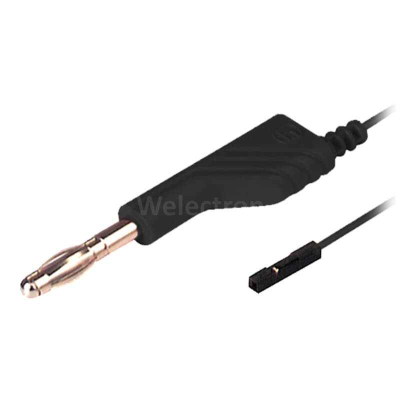 Hirschmann MAL N 4-0,64 SW Messleitung mit Bananenstecker für 0,64mm System, 1,00m schwarz